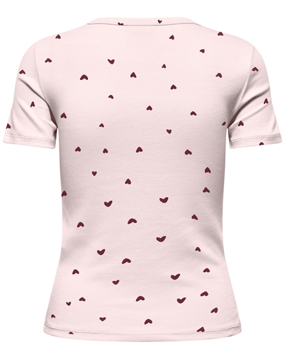 JDY - JDYLucky O-Neck T-Shirt - Pink Dogwood